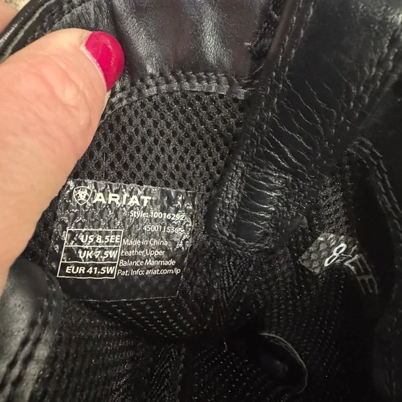 Ariat® Men's Black Sport Square Toe Western Boot 10016292 Size 8.5 no steel toe - Picture 3 of 7